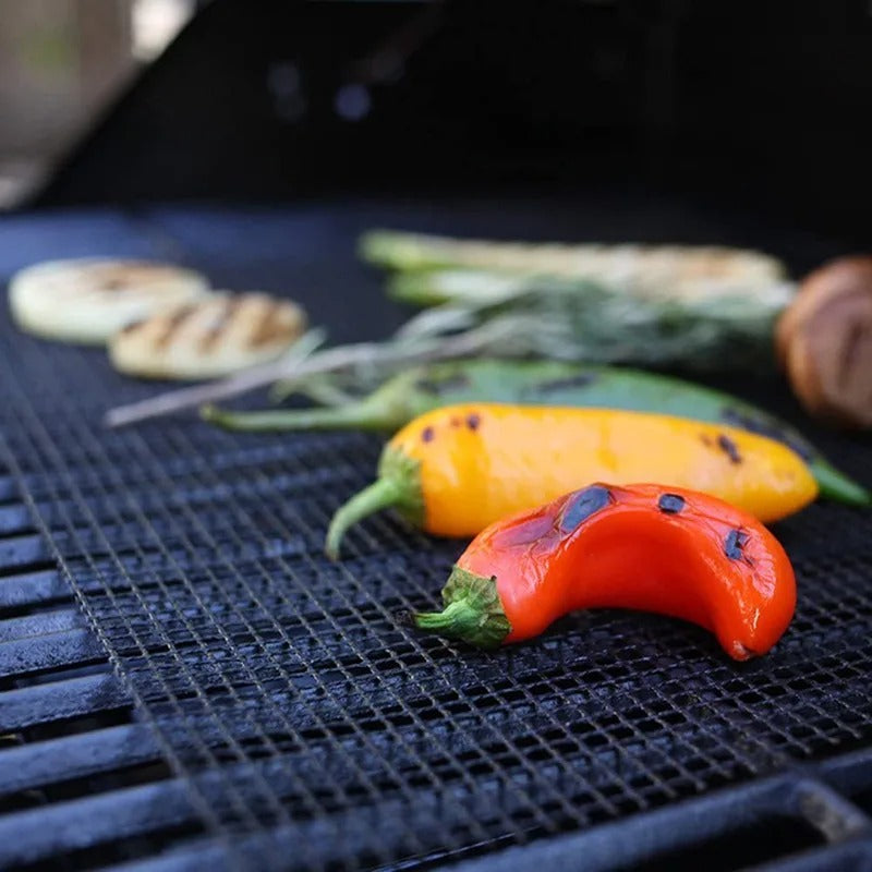 Globetrek° GrillNet: Herbruikbaar Hittebestendig Antiaanbak BBQ-Grillnet