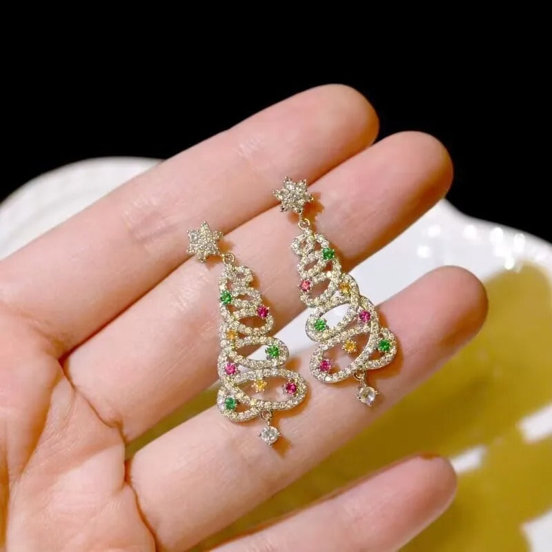 Jewelance™ ChristmasEarrings: Kerstboom Oorbellen