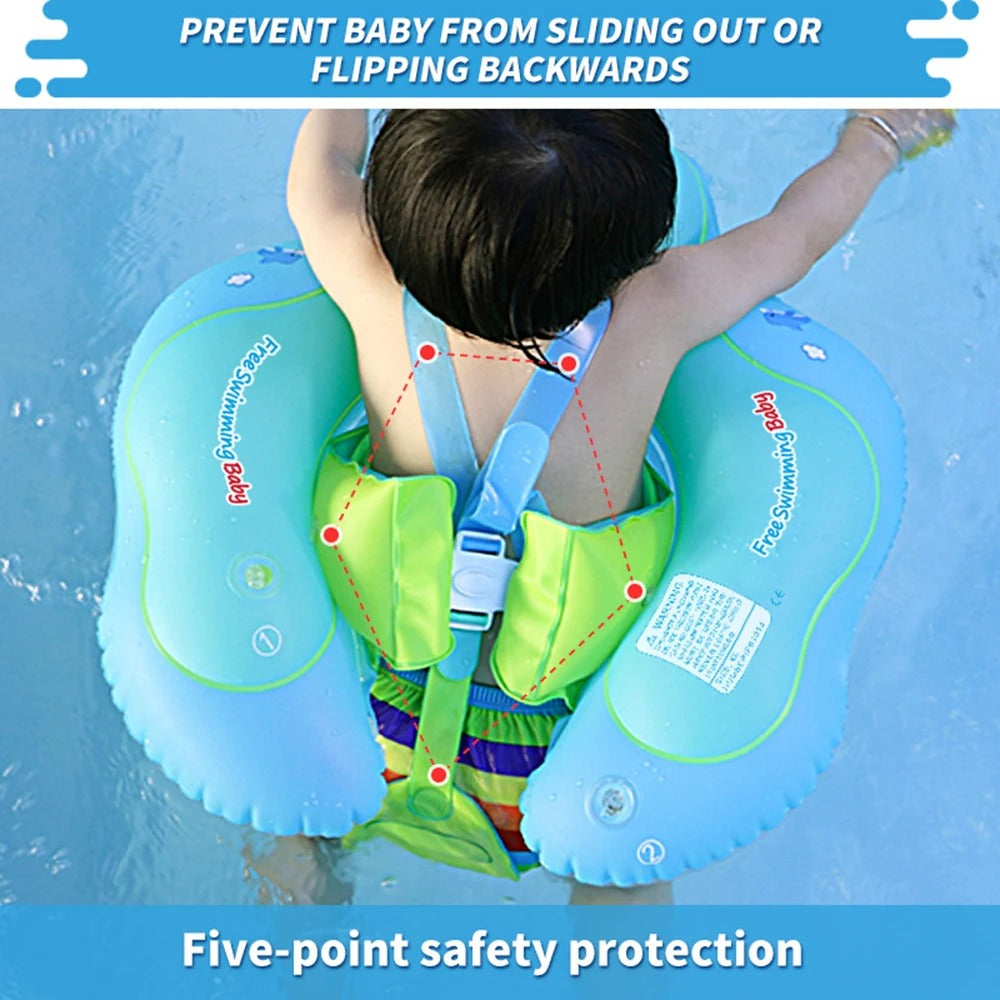 Kletshuts™ BabyFloat: Baby Zwembaddrijver Met Ingebouwde Zonnescherm