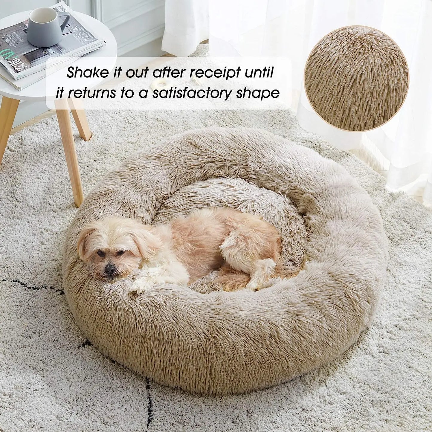 DogCatFri™ FurryBed: Comfortabel En Kalmerende Bed Voor Huisdieren