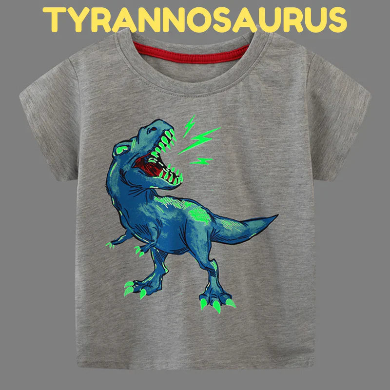 Icone™ DinoShirt: Kinderen Gloeien op De Donker Dinosaur T-shirt