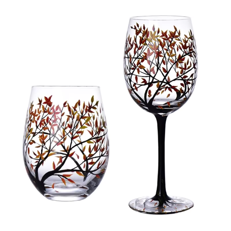 SeasonsGlass - Vier Seizoenen Boom Wijn Glas