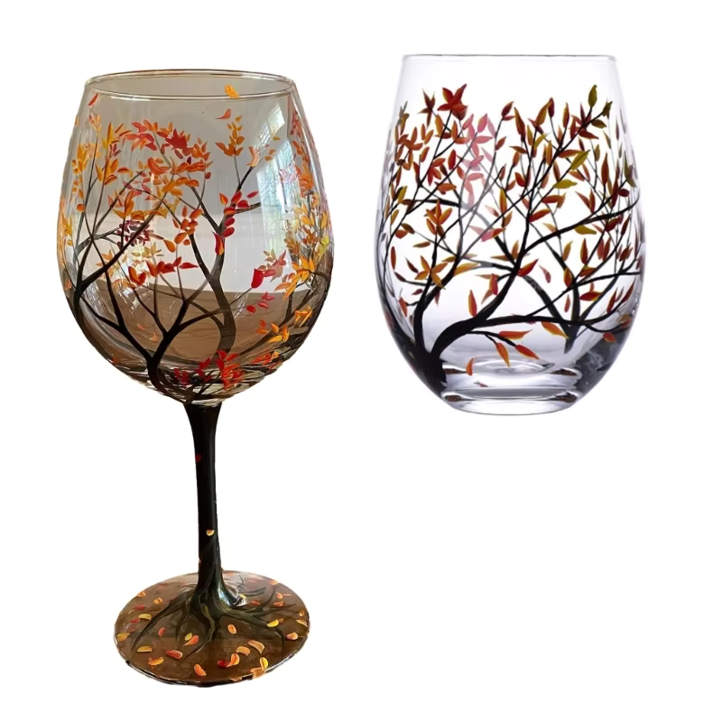 SeasonsGlass - Vier Seizoenen Boom Wijn Glas