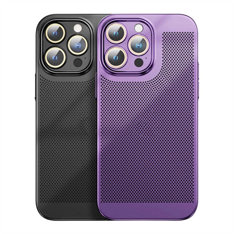 📱Geschikt Voor iPhone-telefoonhoes met galvanische warmteafvoer