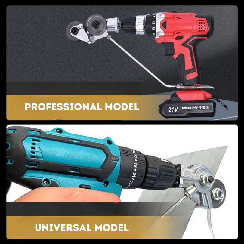 ShearCutter – Elektrische Boorhulpstukk Metaal Laken Snijder Universele Set