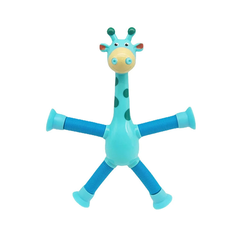Kletshuts™ StretchyGiraffe: Telescopisch Rekbaar Giraffe Speelgoed Met Zuignap