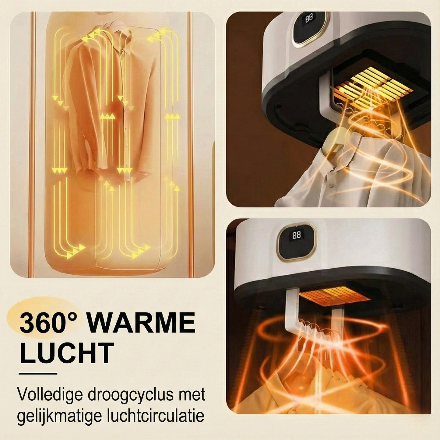 Draagbare opvouwbare mini-droger