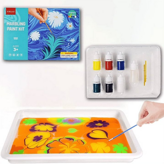 Kletshuts™ KidArt: Waterverf Marmer Kind Kunst Creatief Spelen Set