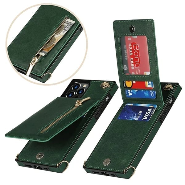 Crossbody Portemonneehoesje Voor iPhone Met Kaarthouder