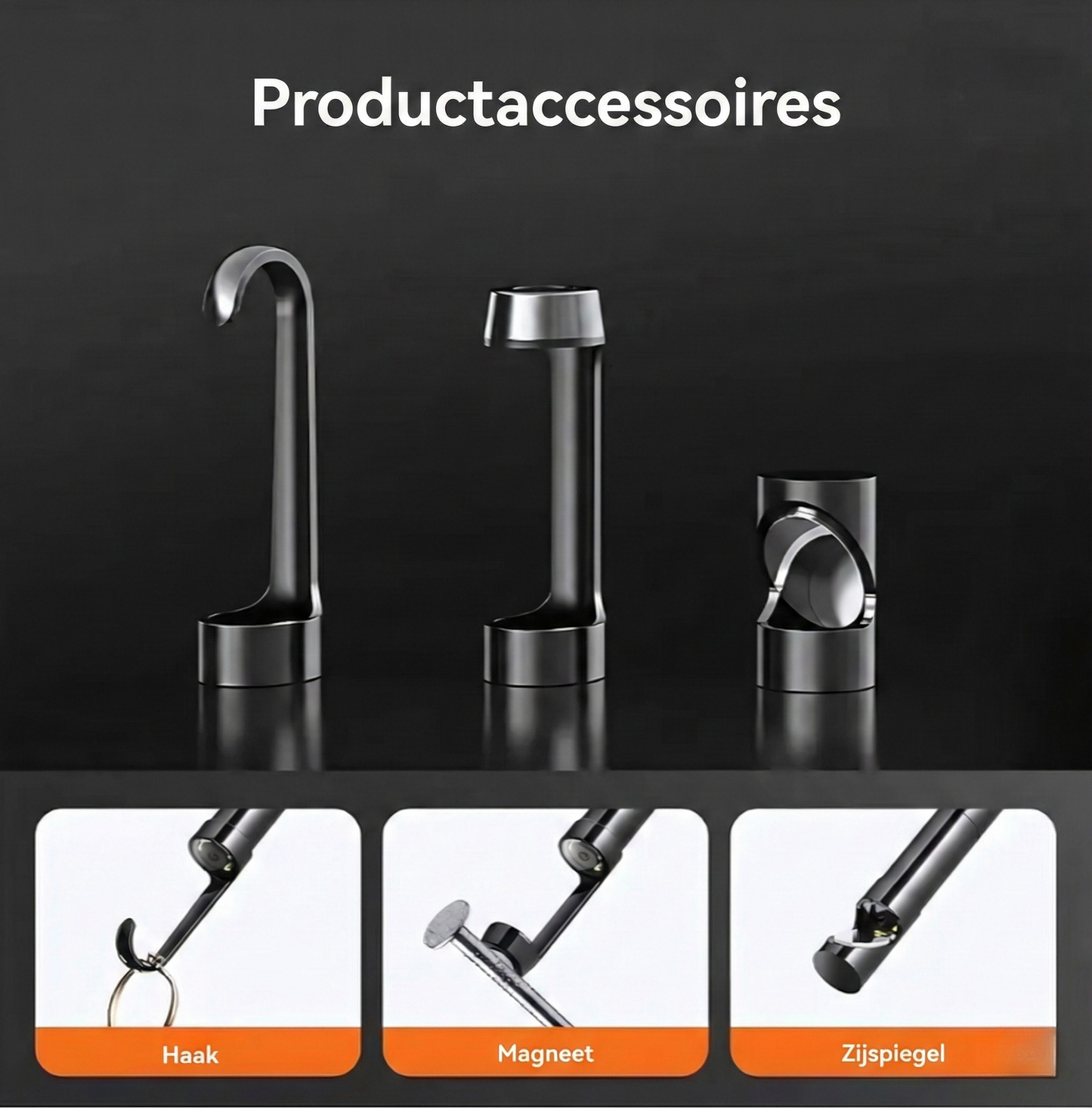 HD Endoscoopcamera met LED-verlichting