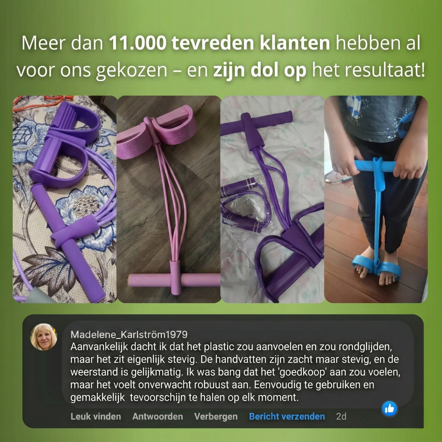 Multifunctionele trainingsband voor het hele lichaam