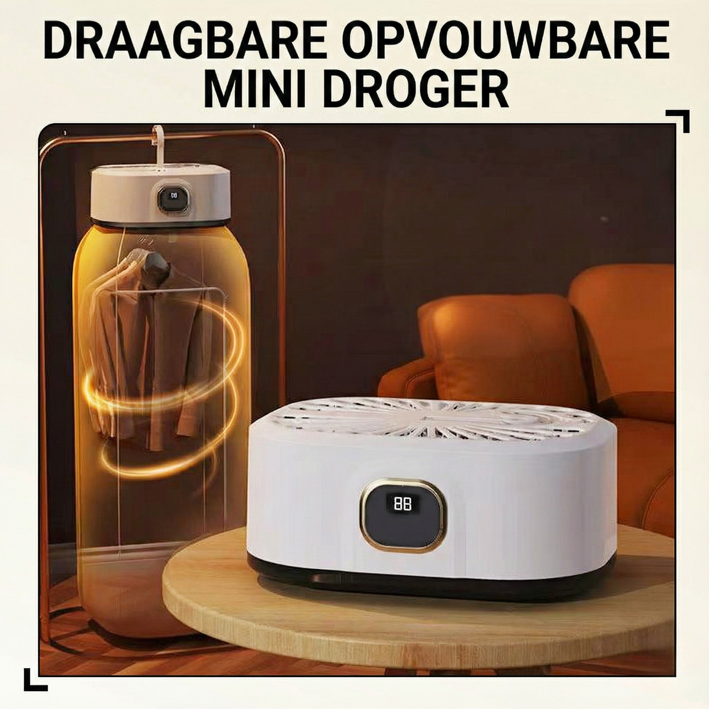 Draagbare opvouwbare mini-droger