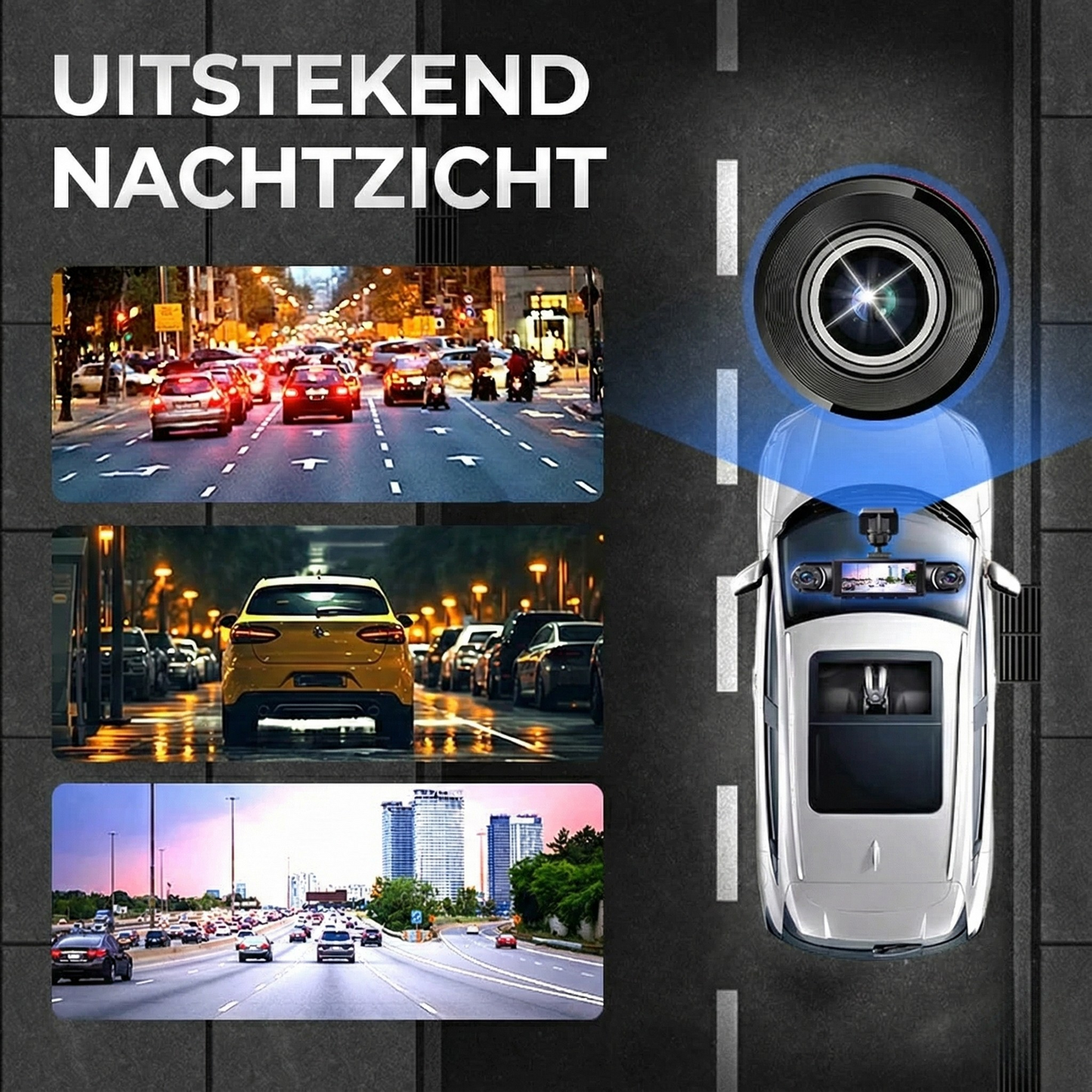 Dashcam met Nachtzicht & Bewegingsdetectie