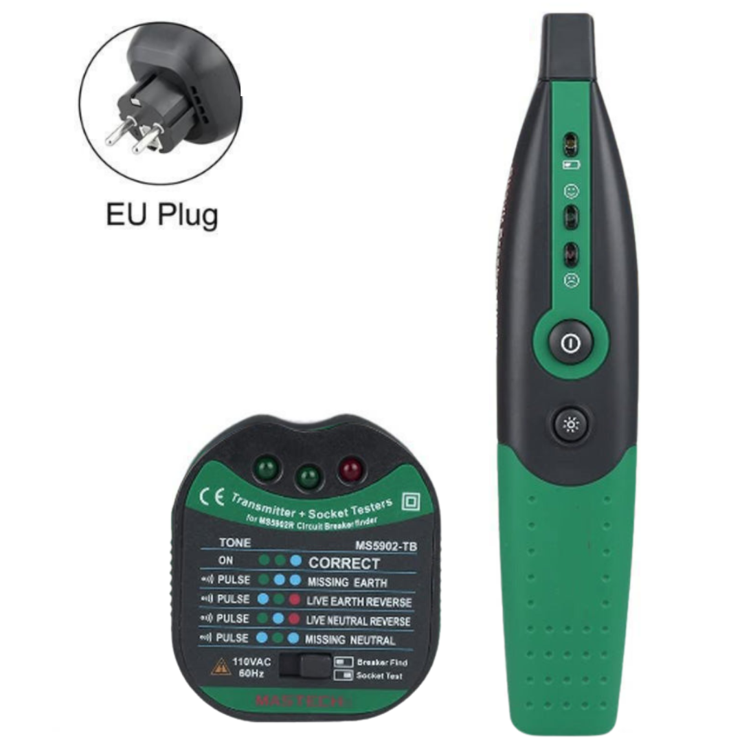 FuseFinder – Zekeringbreker En Stopcontacttester Met Zaklamp