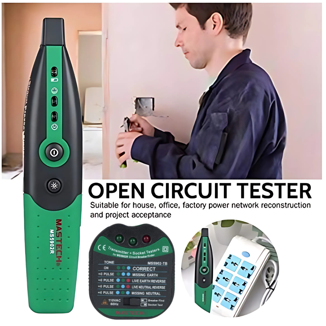 FuseFinder – Zekeringbreker En Stopcontacttester Met Zaklamp