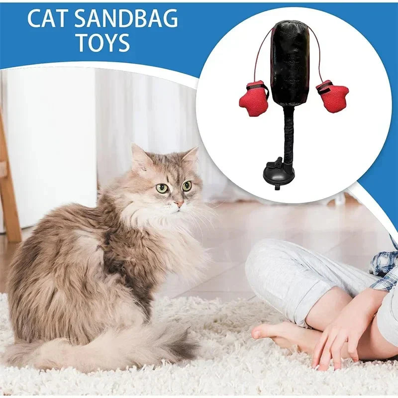Catfri® PunchingBag: Interactief Leuk Oefening Kat Bokszak
