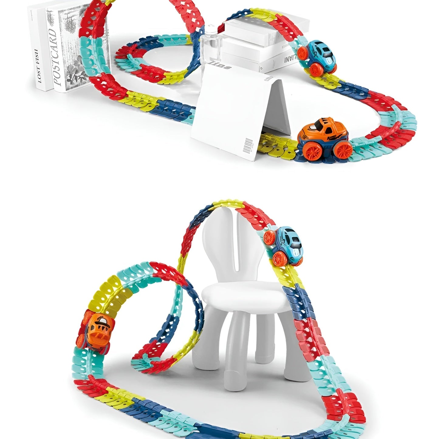 Kletshuts™ RaceTrack: Educatief Leuk Creatief Flexibel Race Auto Baan