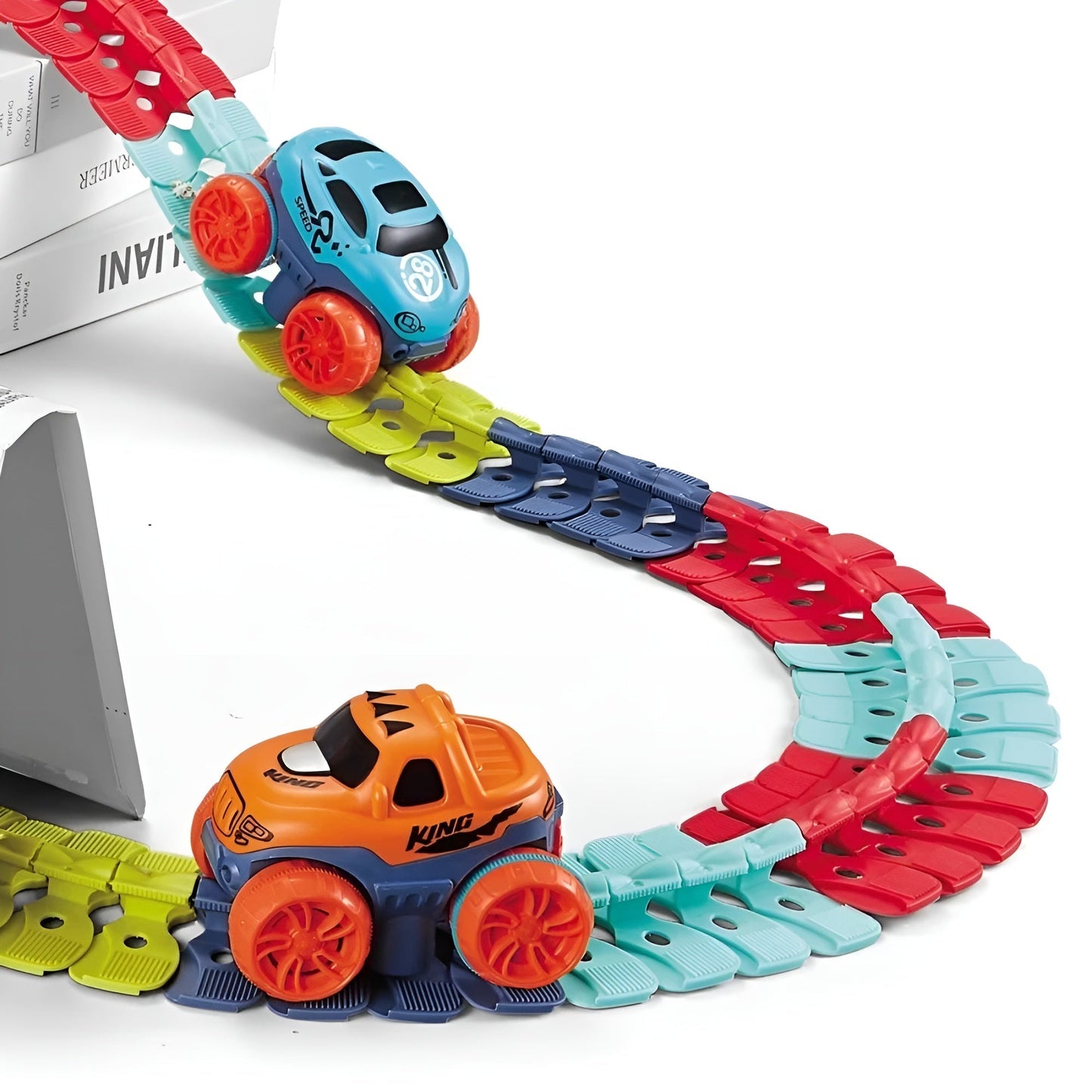 Kletshuts™ RaceTrack: Educatief Leuk Creatief Flexibel Race Auto Baan