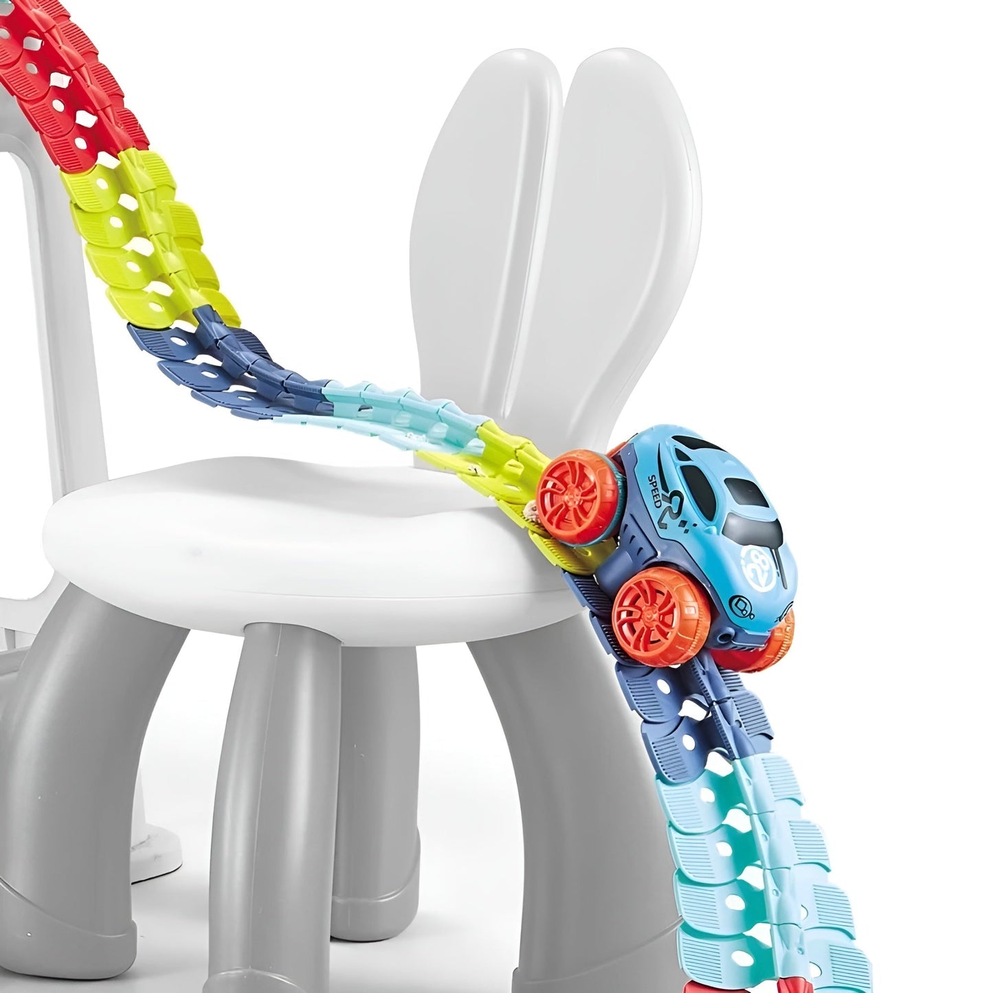 Kletshuts™ RaceTrack: Educatief Leuk Creatief Flexibel Race Auto Baan