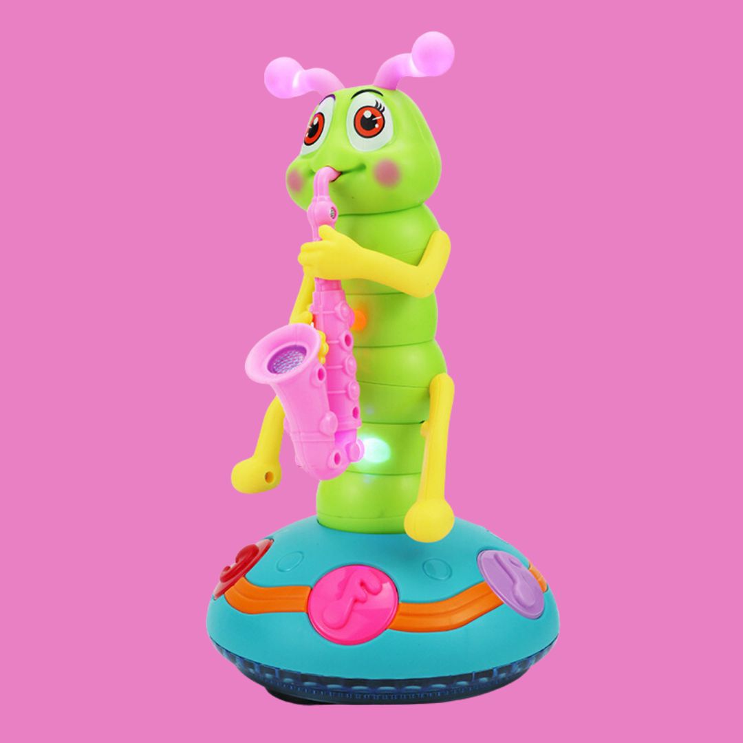 Kletshuts™ CaterpillarToy: Interactieve Lichten En Muziek Rups Kinderen Spelen Speelgoed