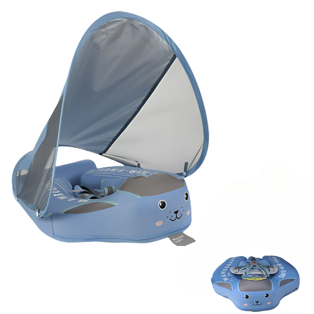 Kletshuts™ BabyFloat: Baby Zwembaddrijver Met Ingebouwde Zonnescherm