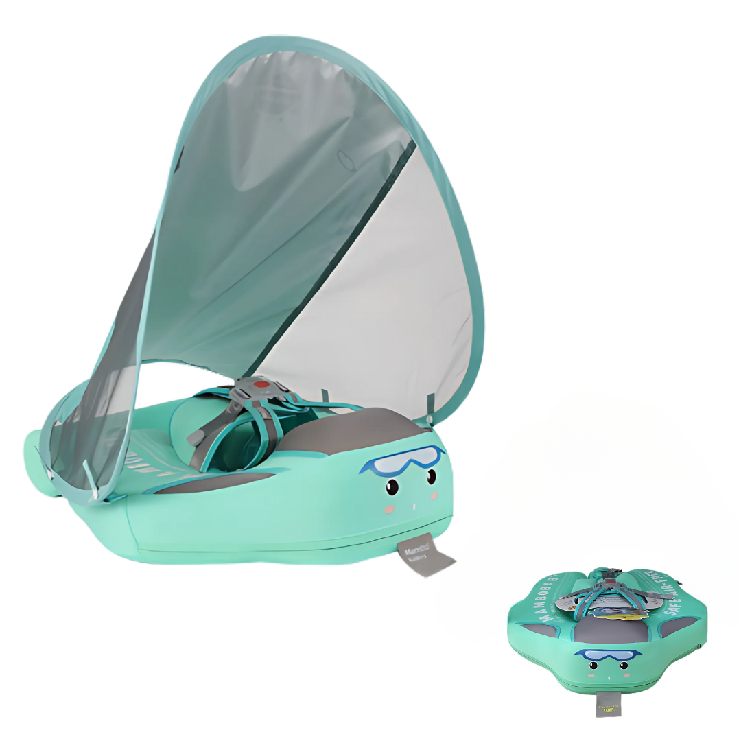 Kletshuts™ BabyFloat: Baby Zwembaddrijver Met Ingebouwde Zonnescherm