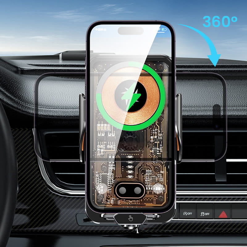 📱Draadloze snellader voor mobiele telefoons in de auto （Onmiddellijke verzending🌍）