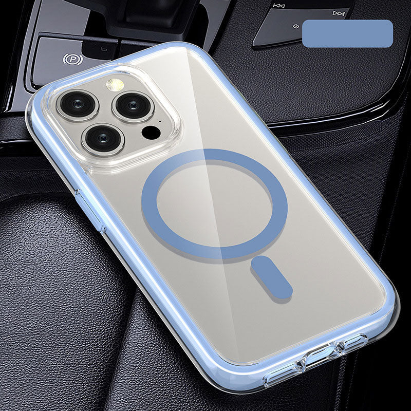 Anti-val Transparant Magnetisch Telefoonhoesje voor iPhone