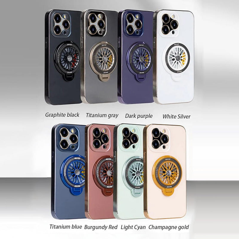 Magnetisch Mat Telefoonhoesje met Standaard voor iPhone