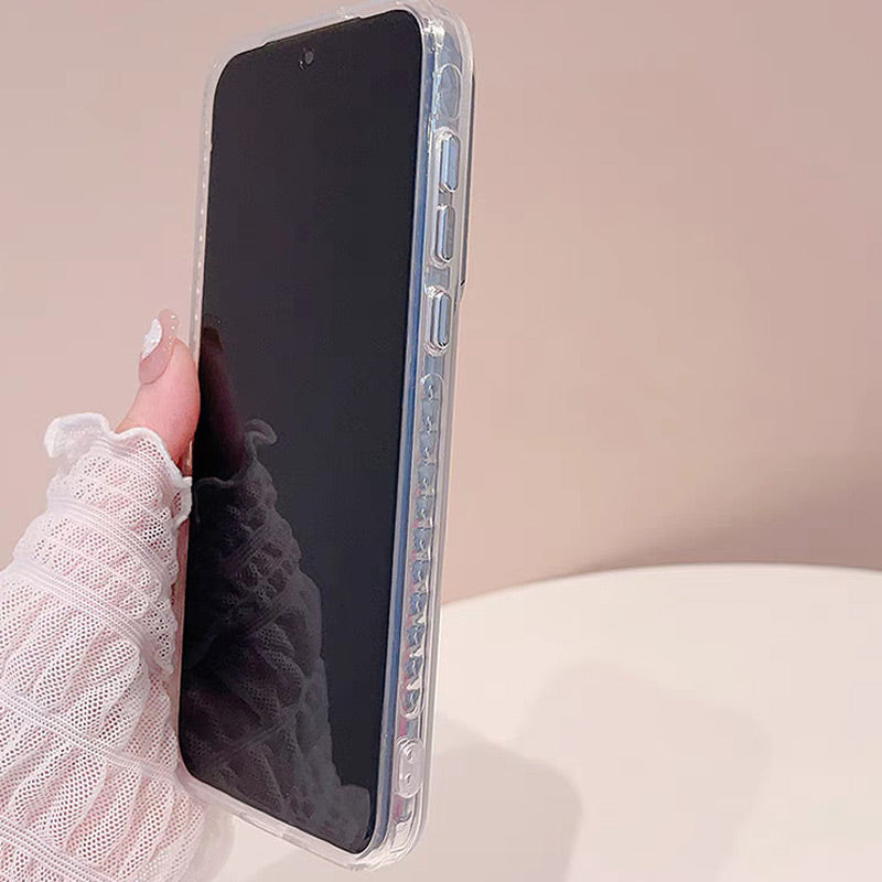 🌼Telefoonhoesje voor iPhone met Olieverf Bloem en Vlinder