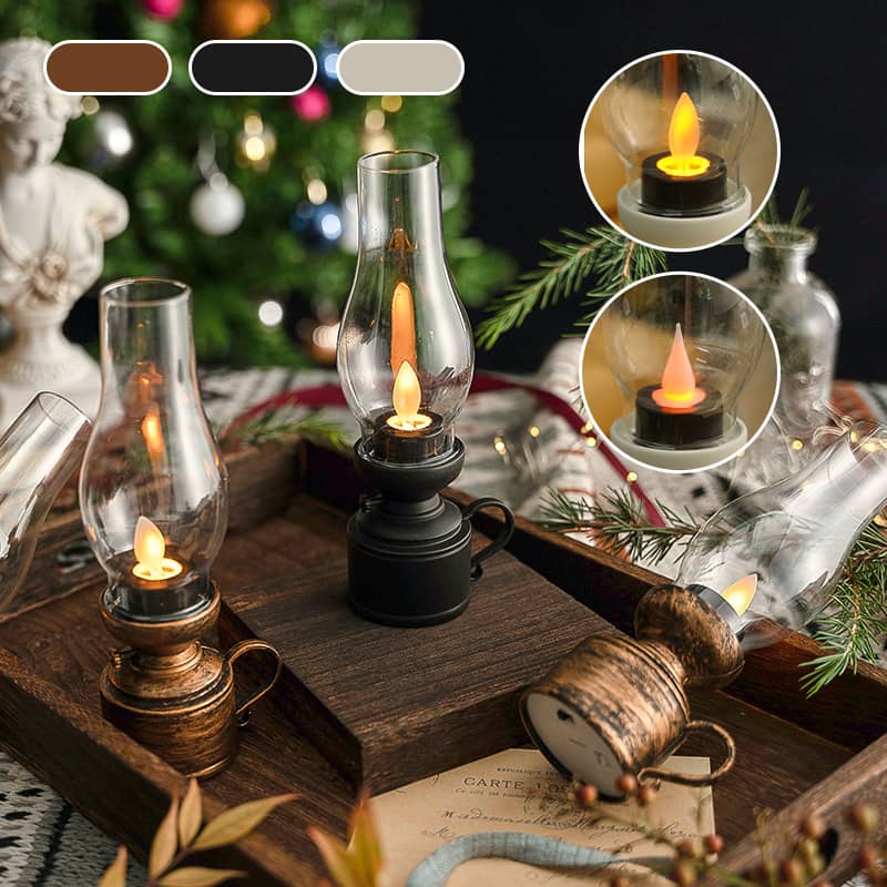 Ledsen™ VintageLamp 1+1 GRATIS: Vintage LED Kerosine Lamp Met Flikkerend Vlam