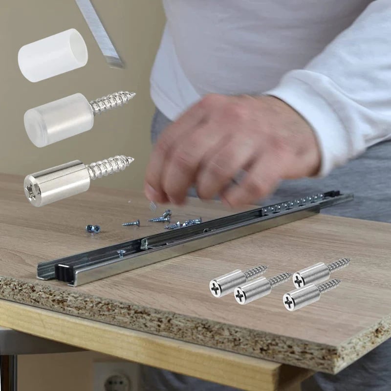 EasyScrew - Geen Boren, Gemakkelijke Schroef En Rubberen Hulzensteunset