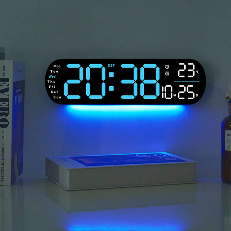 ⏰🔥 Mega Groot Digitale Wandklok – Altijd Perfecte Tijd in Één Oogopslag!
