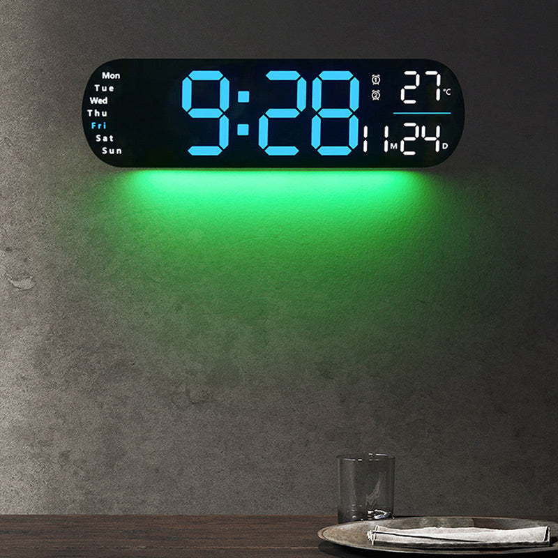 ⏰🔥 Mega Groot Digitale Wandklok – Altijd Perfecte Tijd in Één Oogopslag!