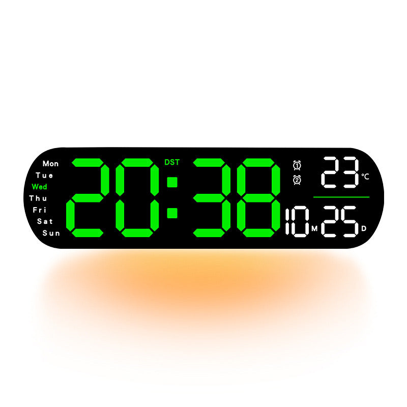 ⏰🔥 Mega Groot Digitale Wandklok – Altijd Perfecte Tijd in Één Oogopslag!