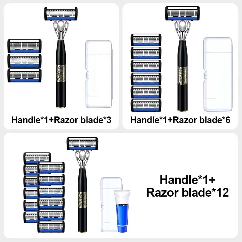 🔥 2025 NIEUW MODEL | HOT SALE! Herenscheermes met 7-Laagse Mesjes – Ultraglad, Precisie & Geen Irritatie ✨🪒