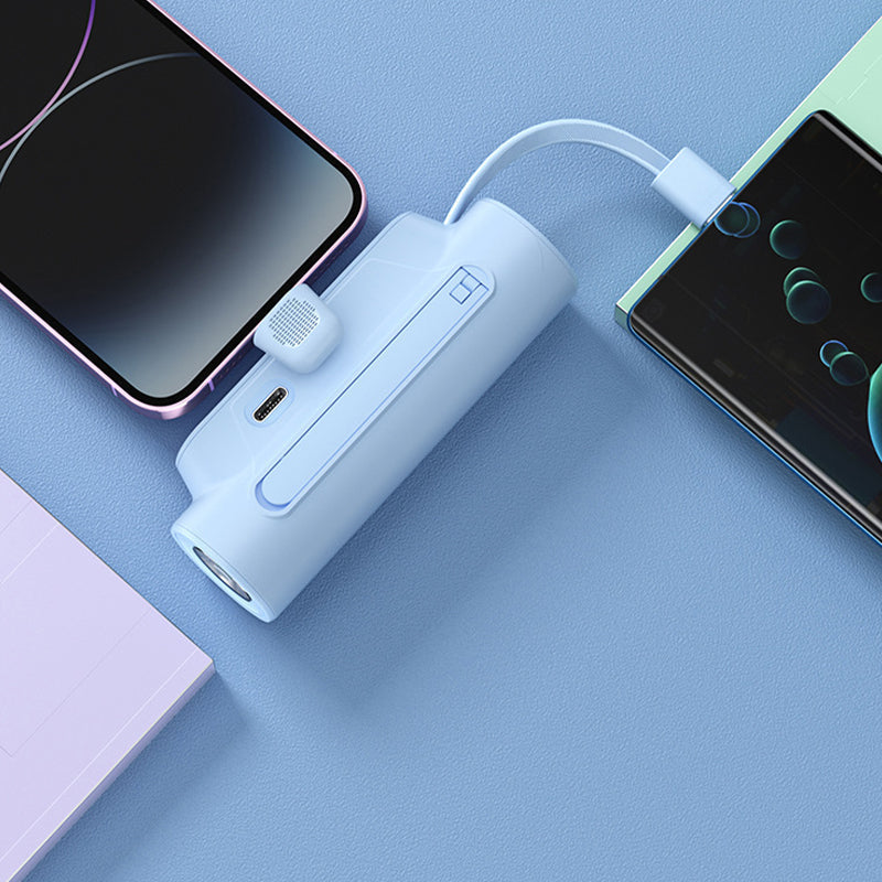 🔋 Altijd Opgeladen! Multifunctionele Draagbare Oplader met Kabel 🎉