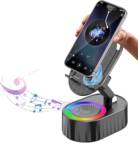 🚀 Next-Level Gadget! 50% KORTING – 5-in-1 Smart Phone Stand met Speaker & Draadloos Opladen ⚡📱