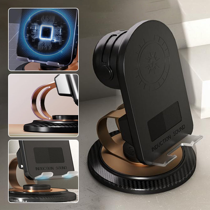 ⚡ Niet zomaar een standaard – De slimme 3-in-1 Stand met Speaker & Wireless Charger die je MOET hebben! 🔥