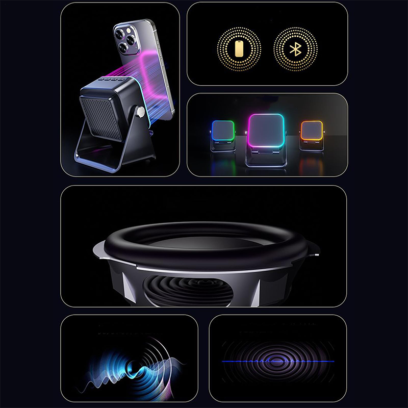 ⚡️ 5-in-1 Smart Bluetooth Speaker – Opladen, Luisteren & Kijken in Stijl!