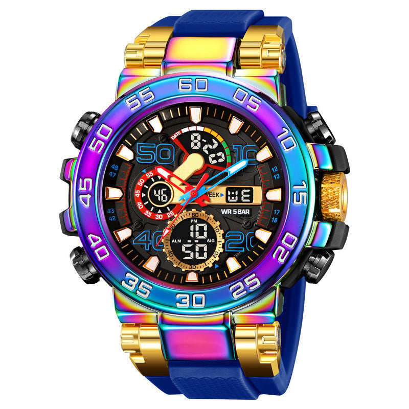 🔥 BLACK FRIDAY 50% KORTING! Multifunctioneel LED Horloge – Waterdicht 50M, Dubbele Tijd & Nachtverlichting ⌚✨