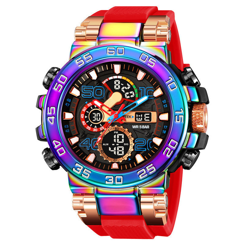 🔥 BLACK FRIDAY 50% KORTING! Multifunctioneel LED Horloge – Waterdicht 50M, Dubbele Tijd & Nachtverlichting ⌚✨
