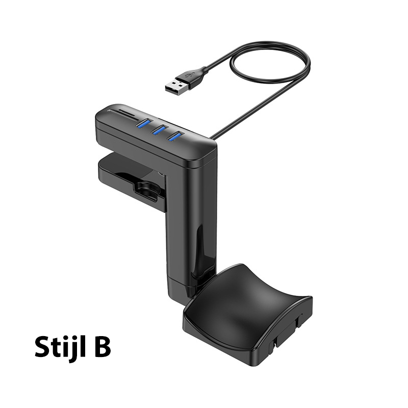 🔥 Draaibare Multifunctionele Hoofdtelefoonstandaard met USB-hub – Nieuw & Black Friday 50% Korting!