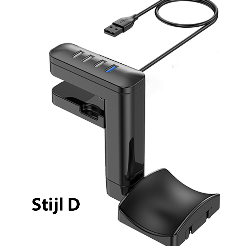 🔥 Draaibare Multifunctionele Hoofdtelefoonstandaard met USB-hub – Nieuw & Black Friday 50% Korting!
