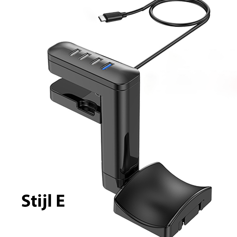 🔥 Draaibare Multifunctionele Hoofdtelefoonstandaard met USB-hub – Nieuw & Black Friday 50% Korting!