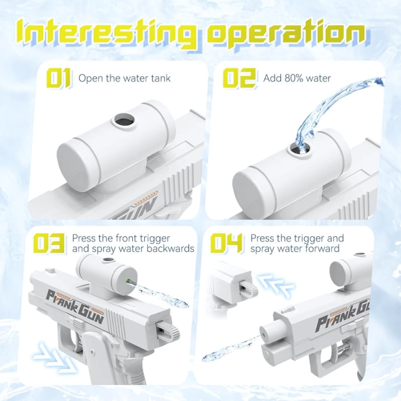 Kletshuts™ DualGun 1+1 GRATIS: Duaal Mondstuk Grap Waterpistool